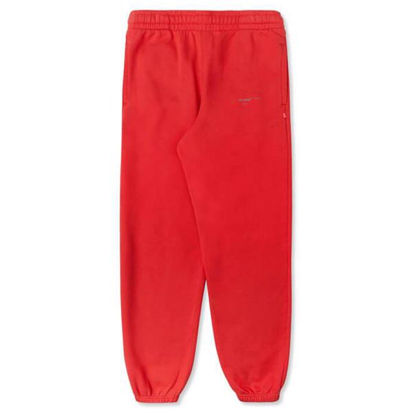 Unfinished Slim Sweatpant - Red/Silver