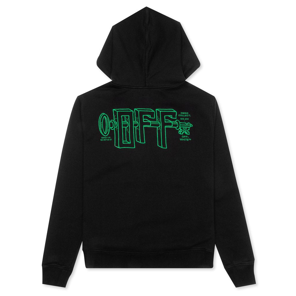 Universal Key Slim Hoodie - Black Mint