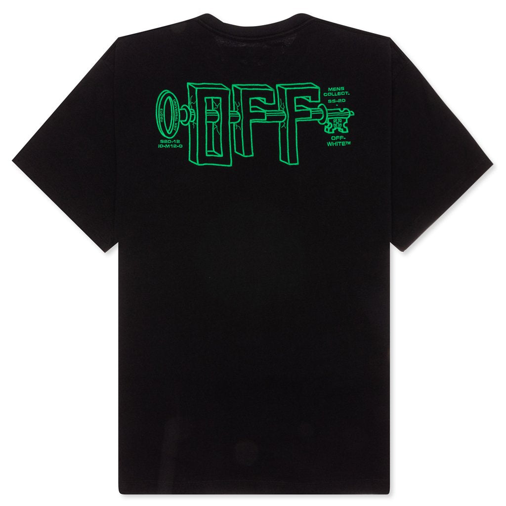 Universal Key S/S Over Tee - Black/Mint