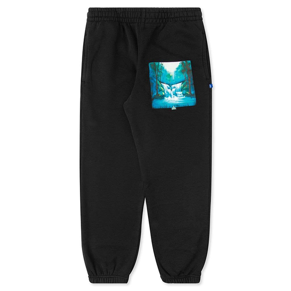 Waterfall Short Sweatpant - Black/Multi