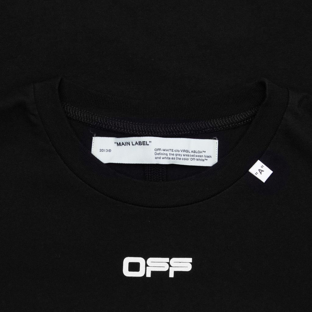 Wavy Line Logo S/S Slim Tee - Black/White