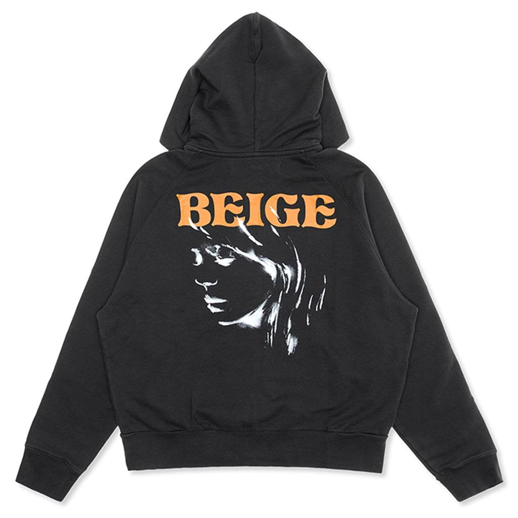 Woman Portrait Double Zip Hoodie - Black/Multi