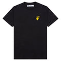 Worldwide Slim S/S Tee - Black/Ocher Yellow