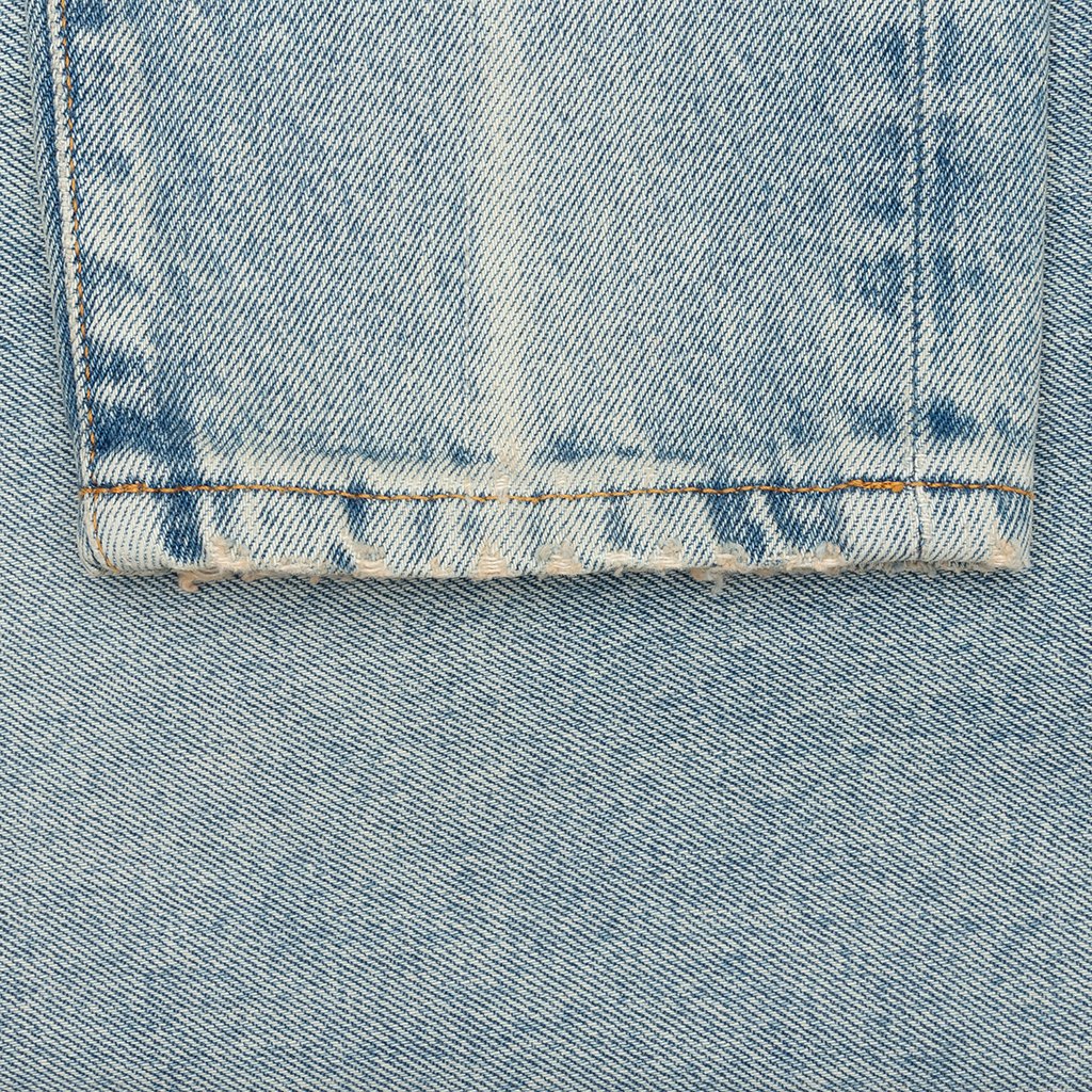 Black Printed Logo 5 Pockets - Vintage Wash Black