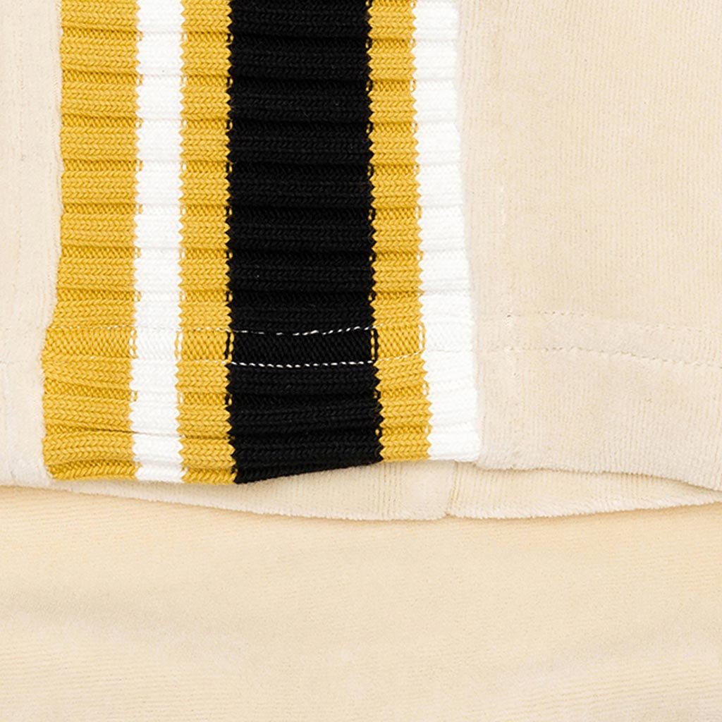 Chenille Slim Track Pants - Ecru White