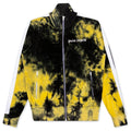Tie Dye Chenille Track Jacket - Black/Yellow