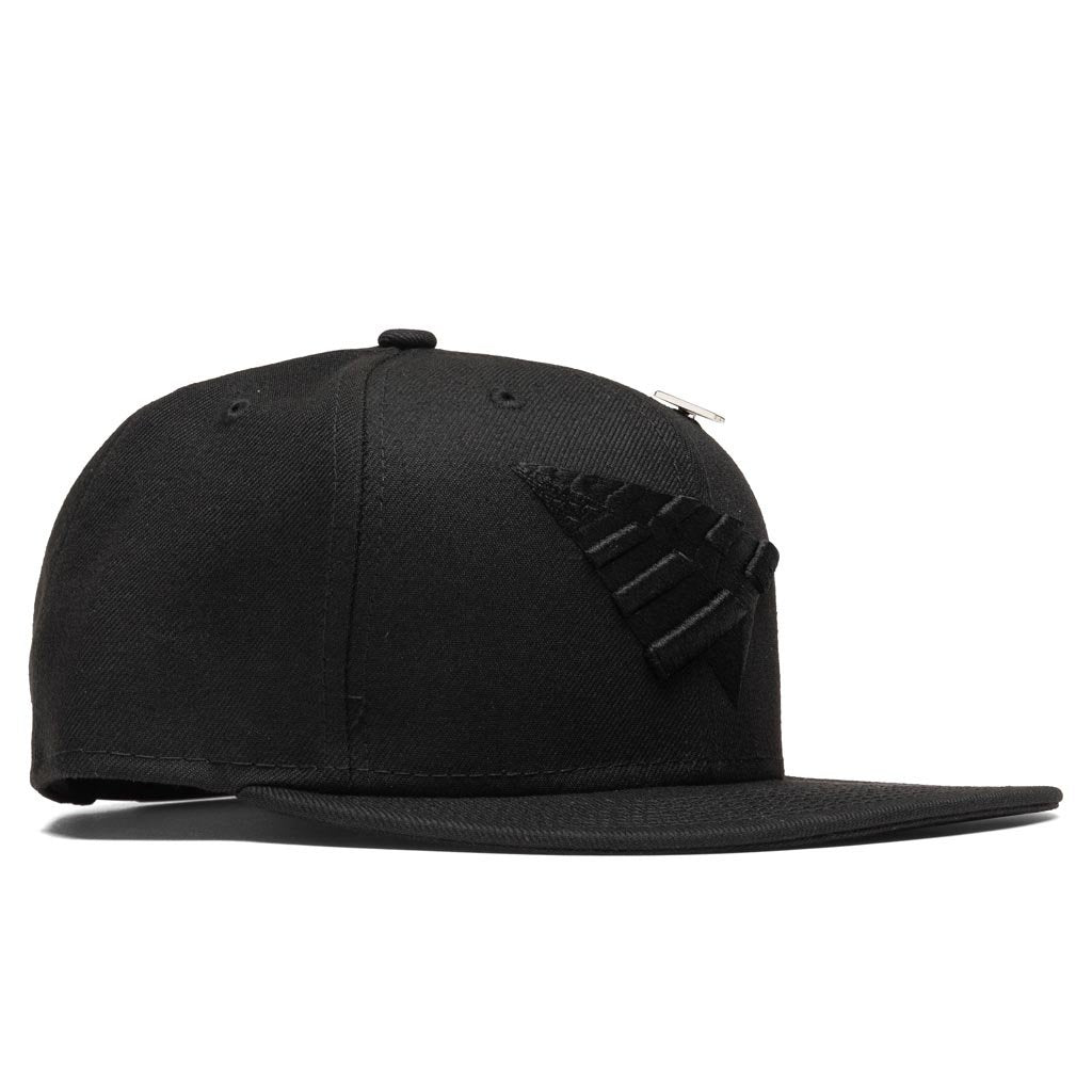 Triple Color Crown Old School Snapback - Black