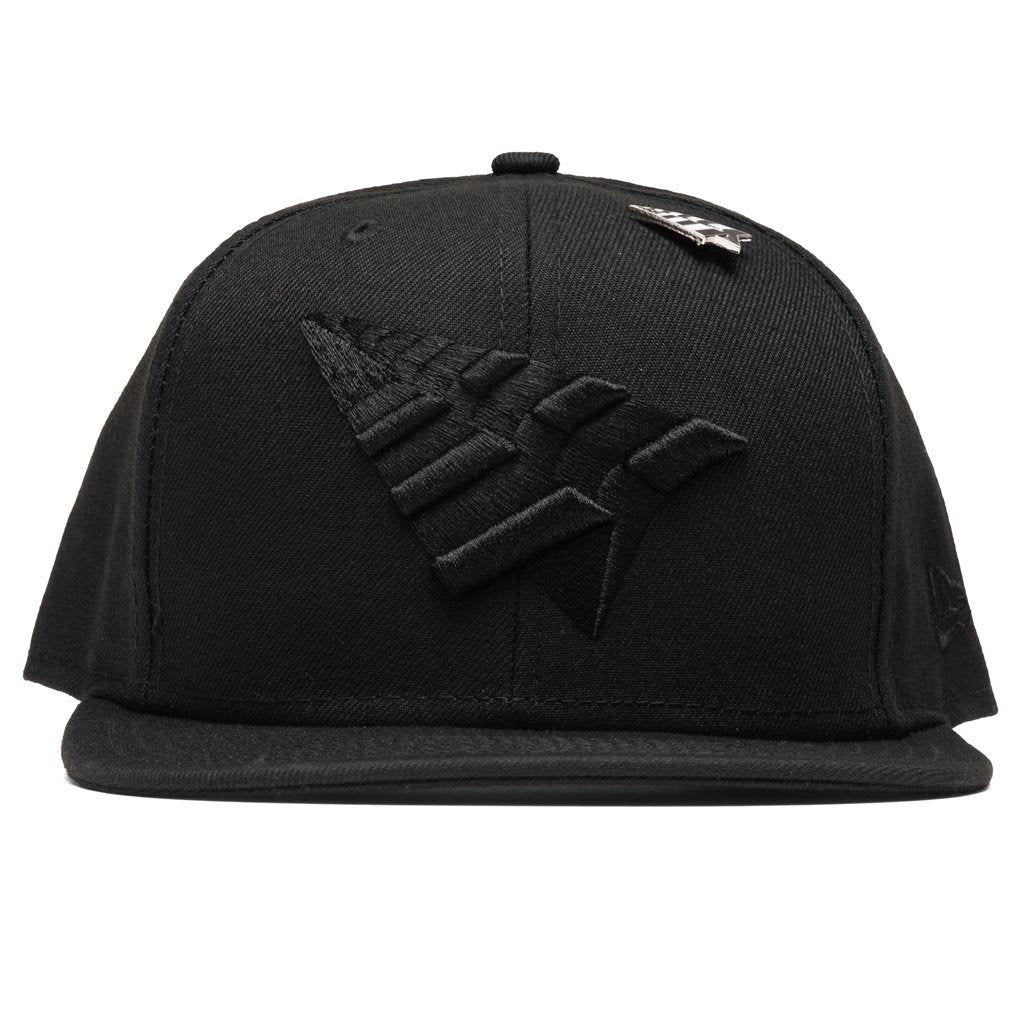 Triple Color Crown Old School Snapback - Black