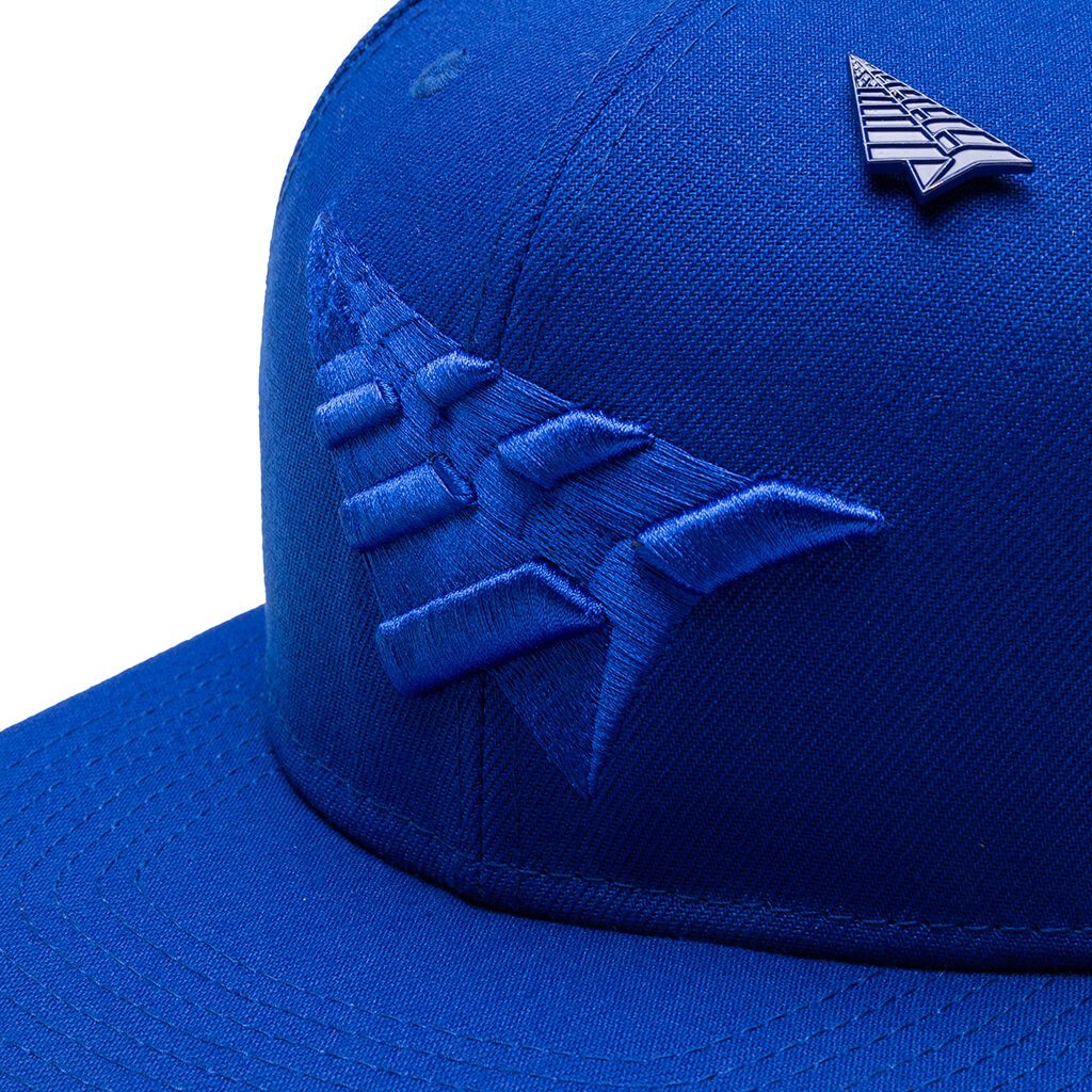 Triple Color Crown Old School Snapback - Blue