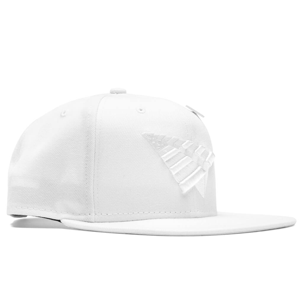 Triple Color Crown Old School Snapback - White