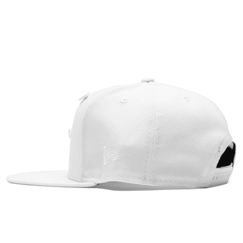 Triple Color Crown Old School Snapback - White