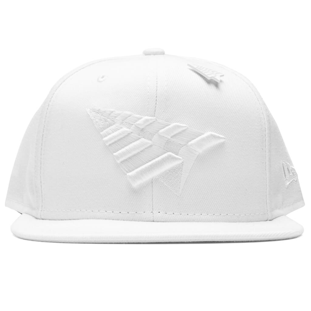 Triple Color Crown Old School Snapback - White