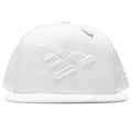 Triple Color Crown Old School Snapback - White