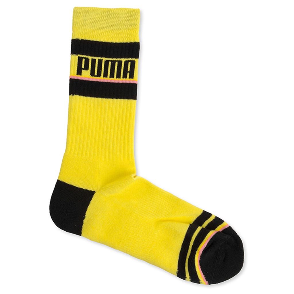 Basketball Court One Knit Sock - Yellow