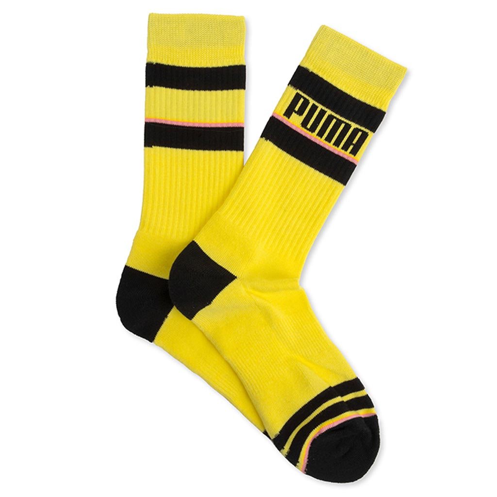 Basketball Court One Knit Sock - Yellow