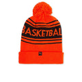 Basketball Pom Beanie - Bright Red