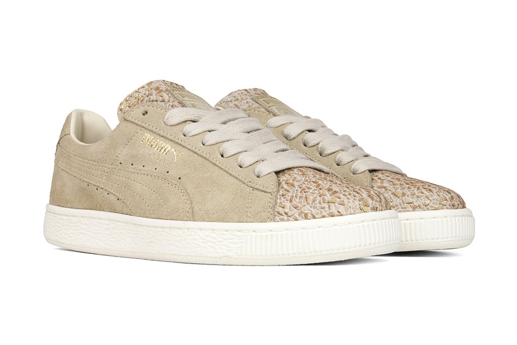 Women's Classic Suede 'Made In Italy' - Birch/Team Gold