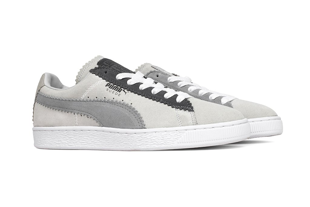 Classic Suede - Puma White/Steel Gray