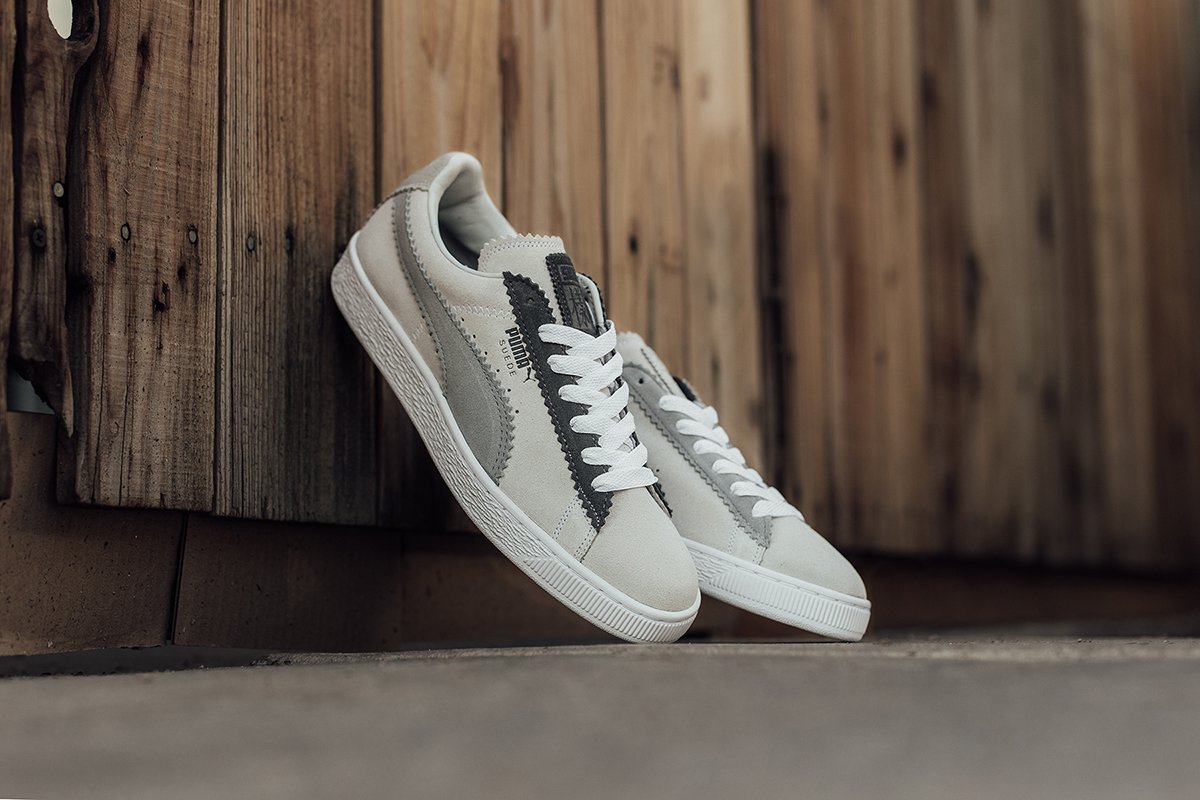 Classic Suede - Puma White/Steel Gray