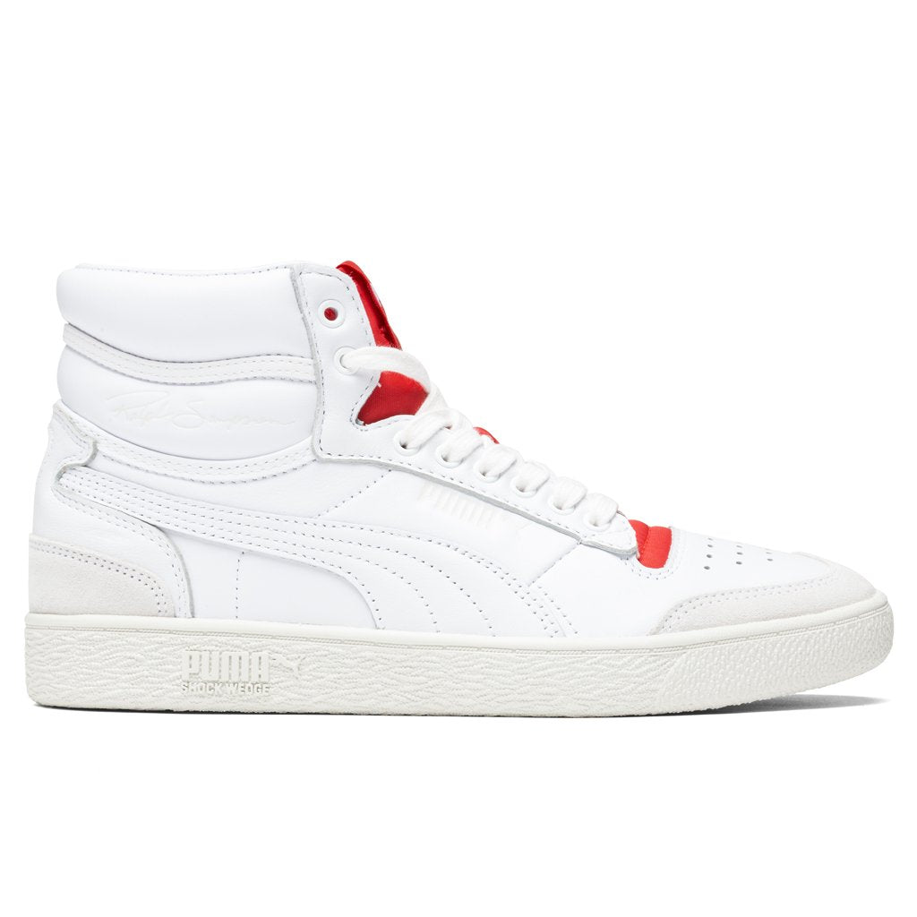 Legacy COL Ralph Sampson Mid - White/High Risk Red