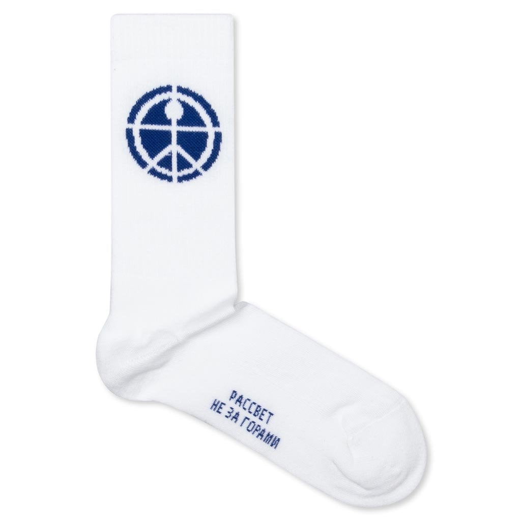 Mismatched Socks - White
