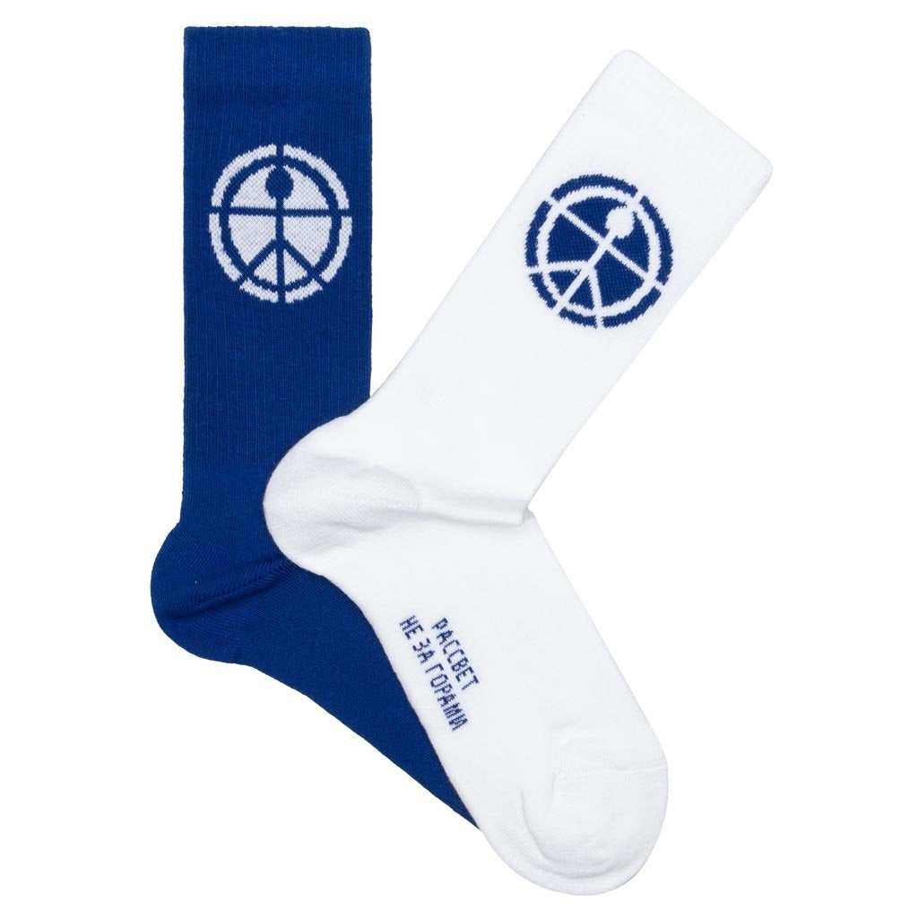 Mismatched Socks - White