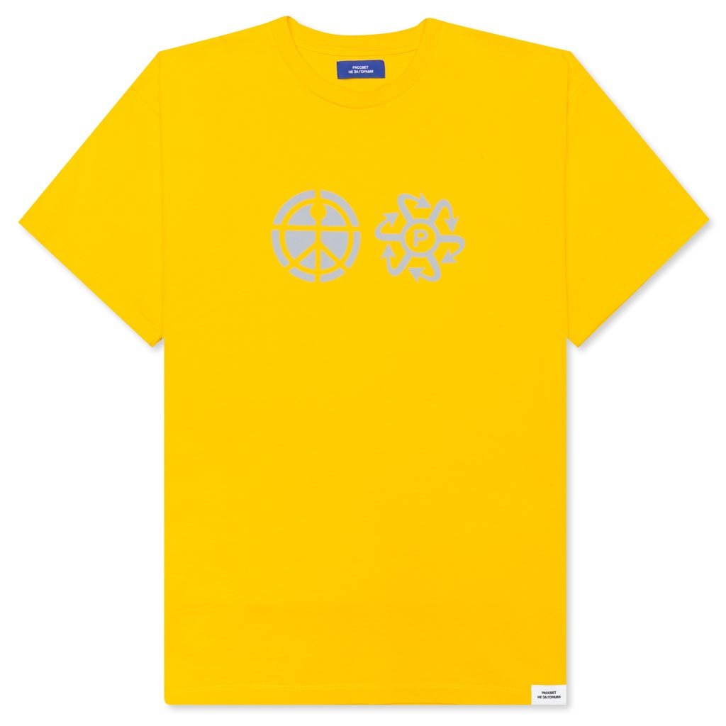 Print Logo T-Shirt - Yellow