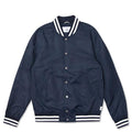 Lightweight Satin Logo Stadium Jacket - Navy