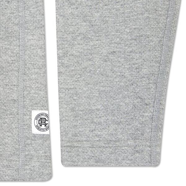 Mesh Doubleknit Half Zip L/S - Heather Grey