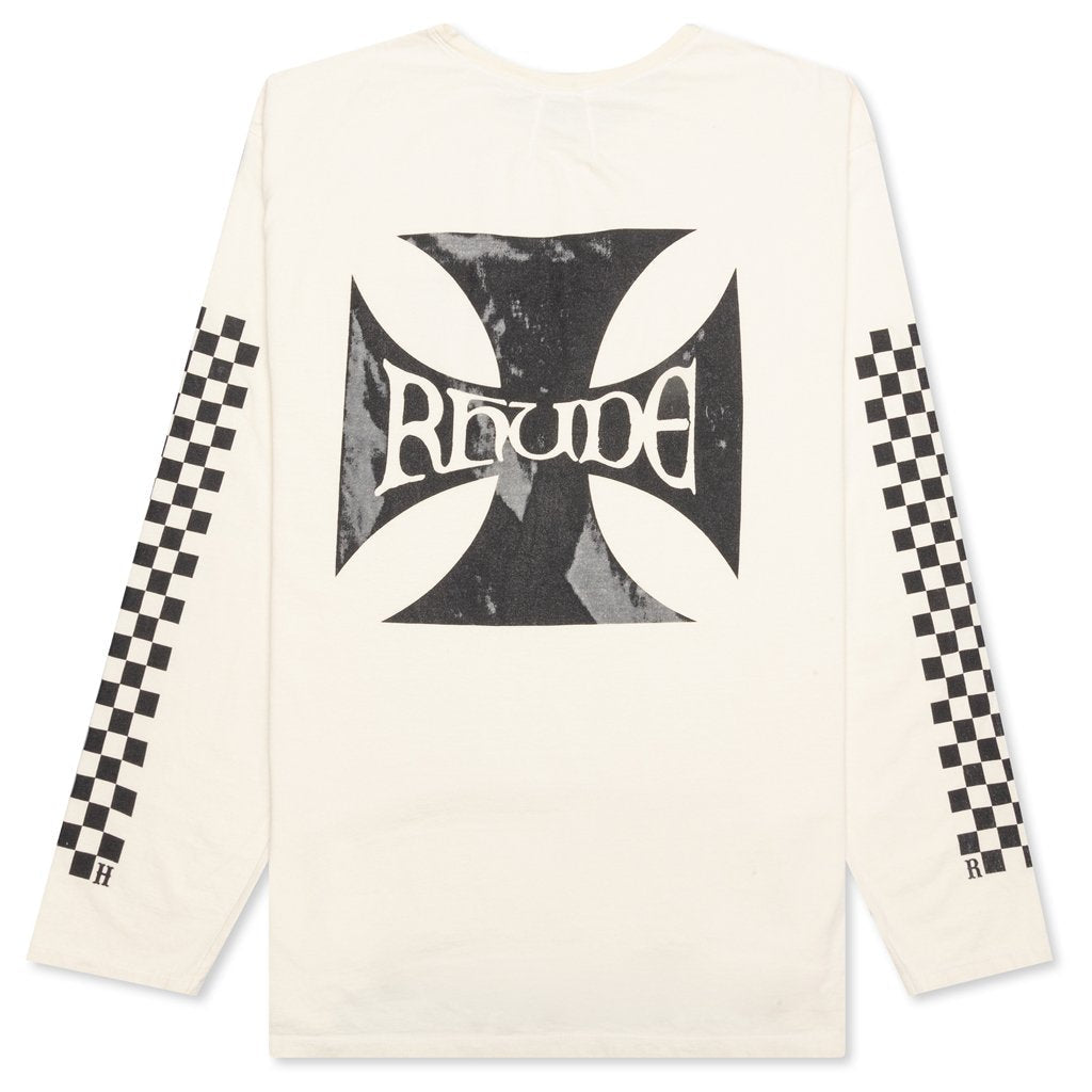 Classic Checker L/S Tee - White