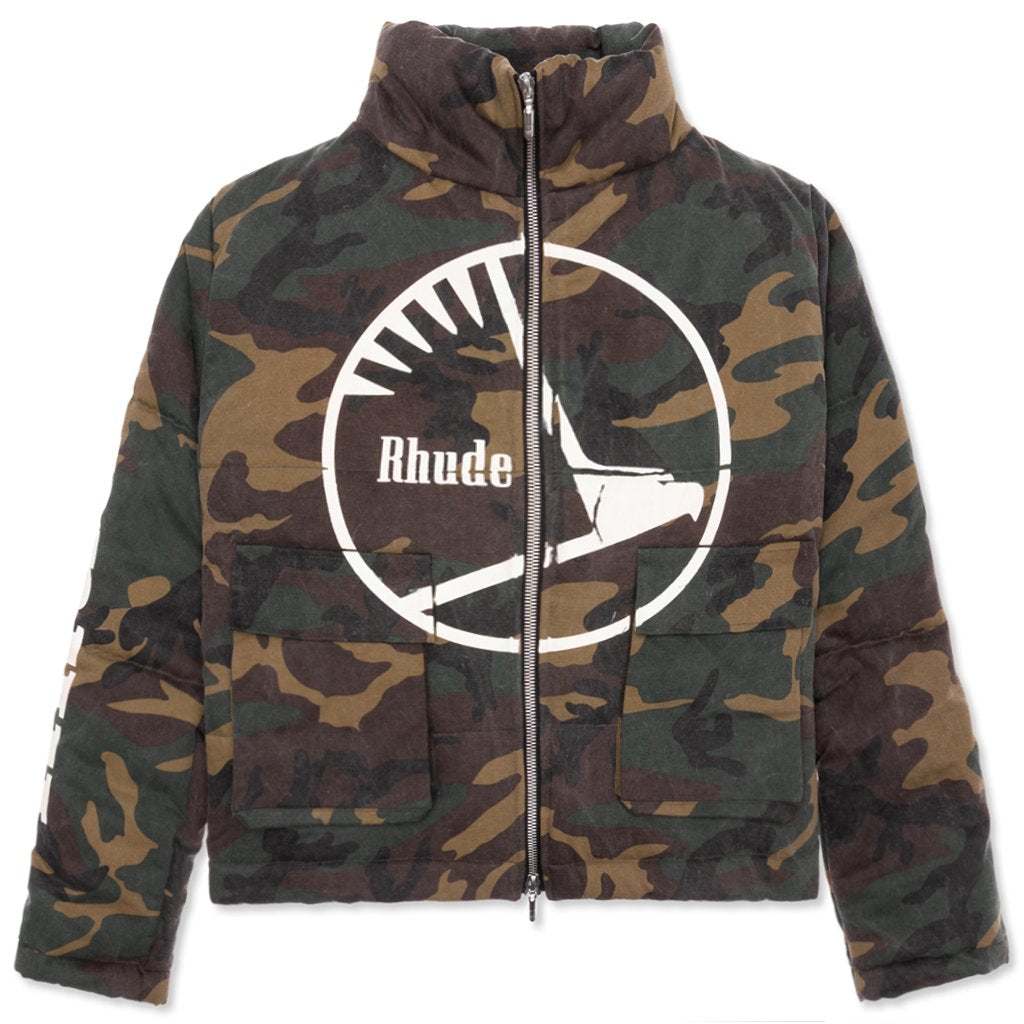 Collage Camo Puffer - Camo