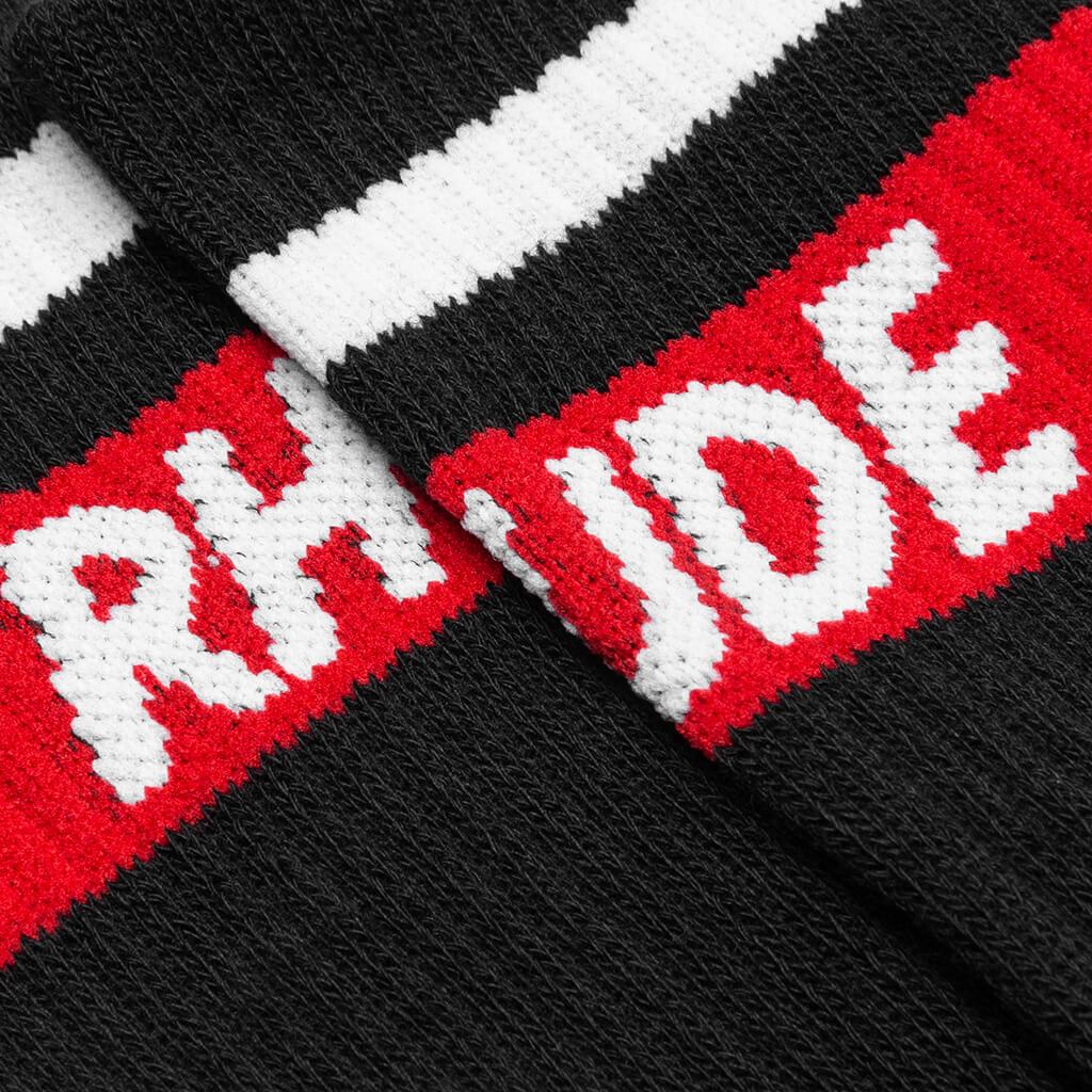 Mod Stripe Socks - Black