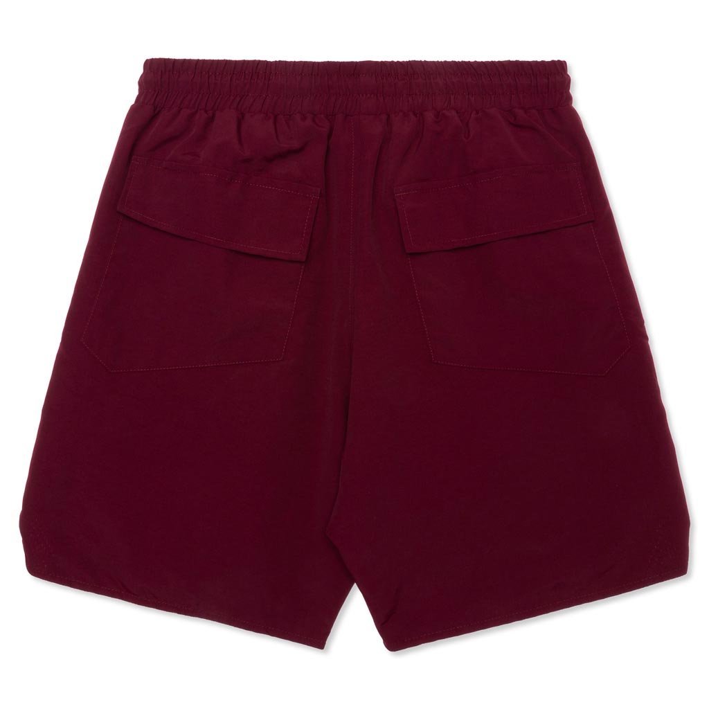 Oversized Logo Short - Burgundy
