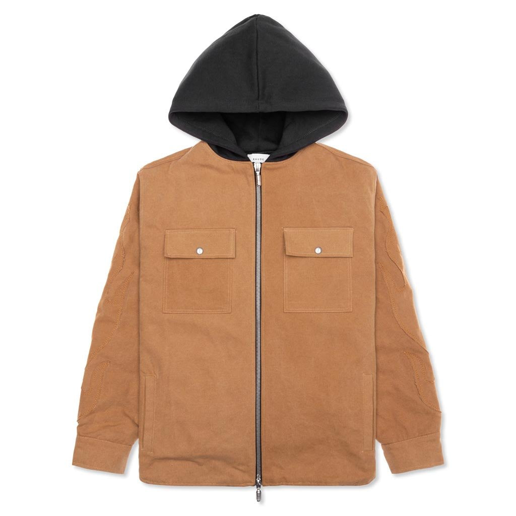 Worker Jacket w/ Hood - Beige