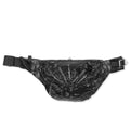 Bandana Print Nylon Waist Bag - Black