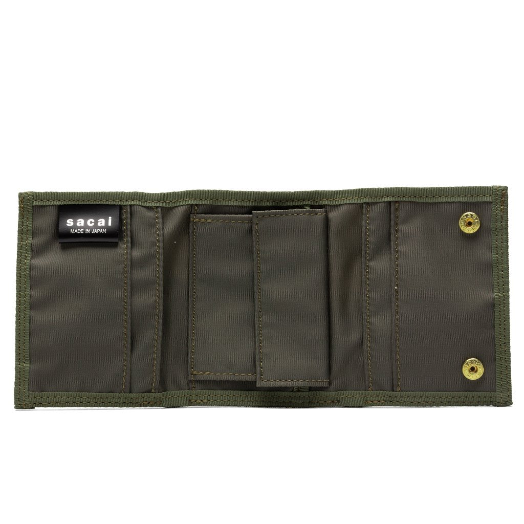 Nylon Trifold Wallet - Khaki
