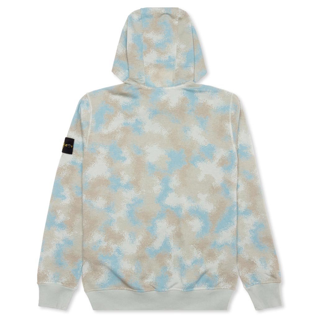 Camo Devore Hooded Sweatshirt - Dove Grey