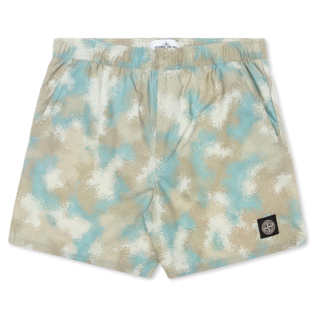 Camo Devore Swim Trunks - Dove Grey