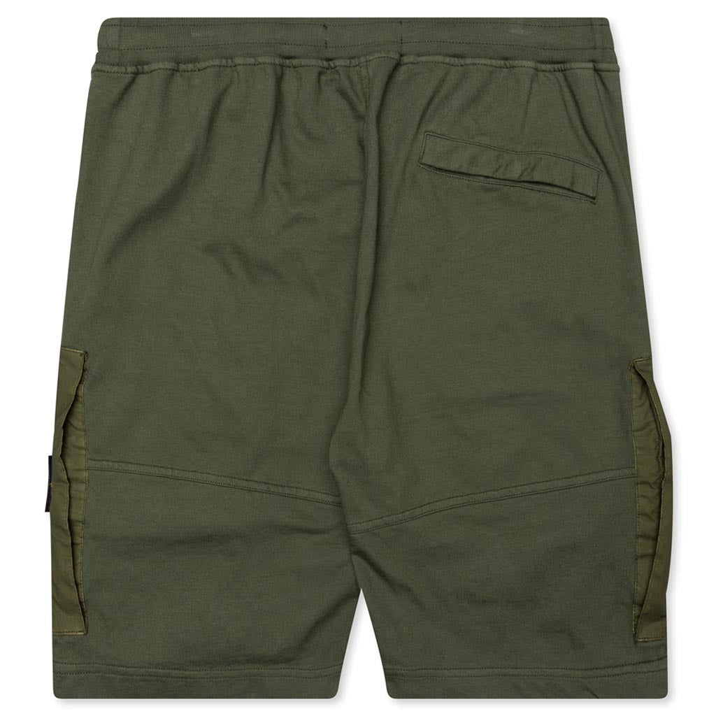 Cargo Bermuda Fleece Shorts - Olive