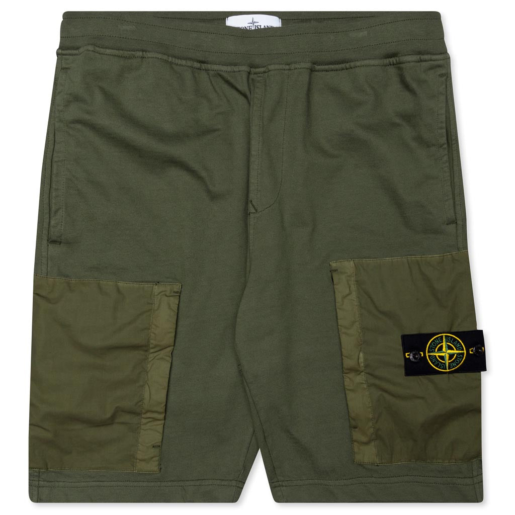 Cargo Bermuda Fleece Shorts - Olive