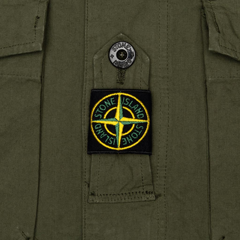 Center Patch Logo Jacket - Olive Green