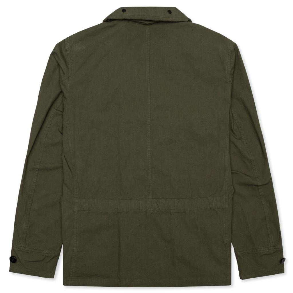 Center Patch Logo Jacket - Olive Green