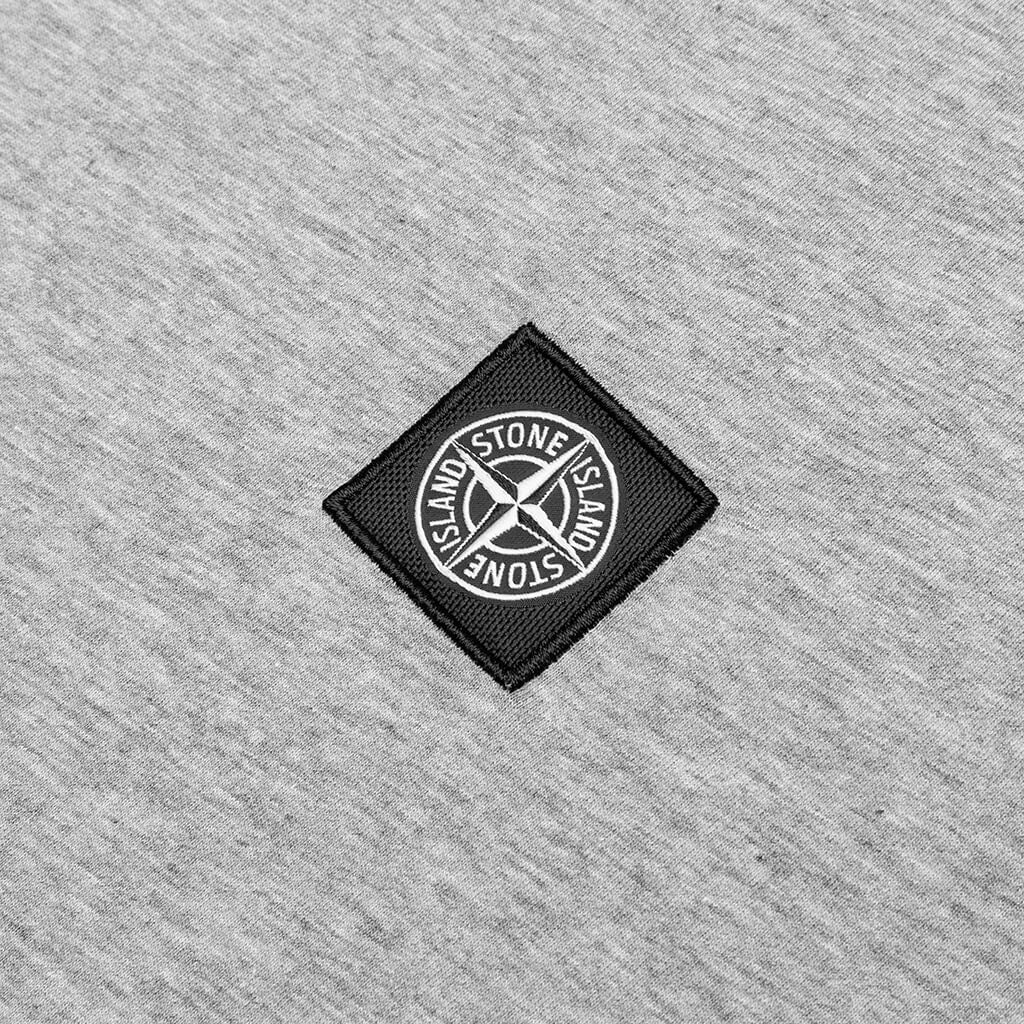 Garment Dyed S/S T-Shirt - Melange Grey