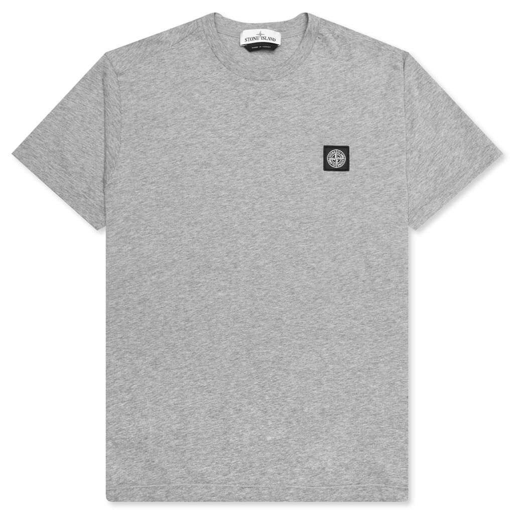 Garment Dyed S/S T-Shirt - Melange Grey