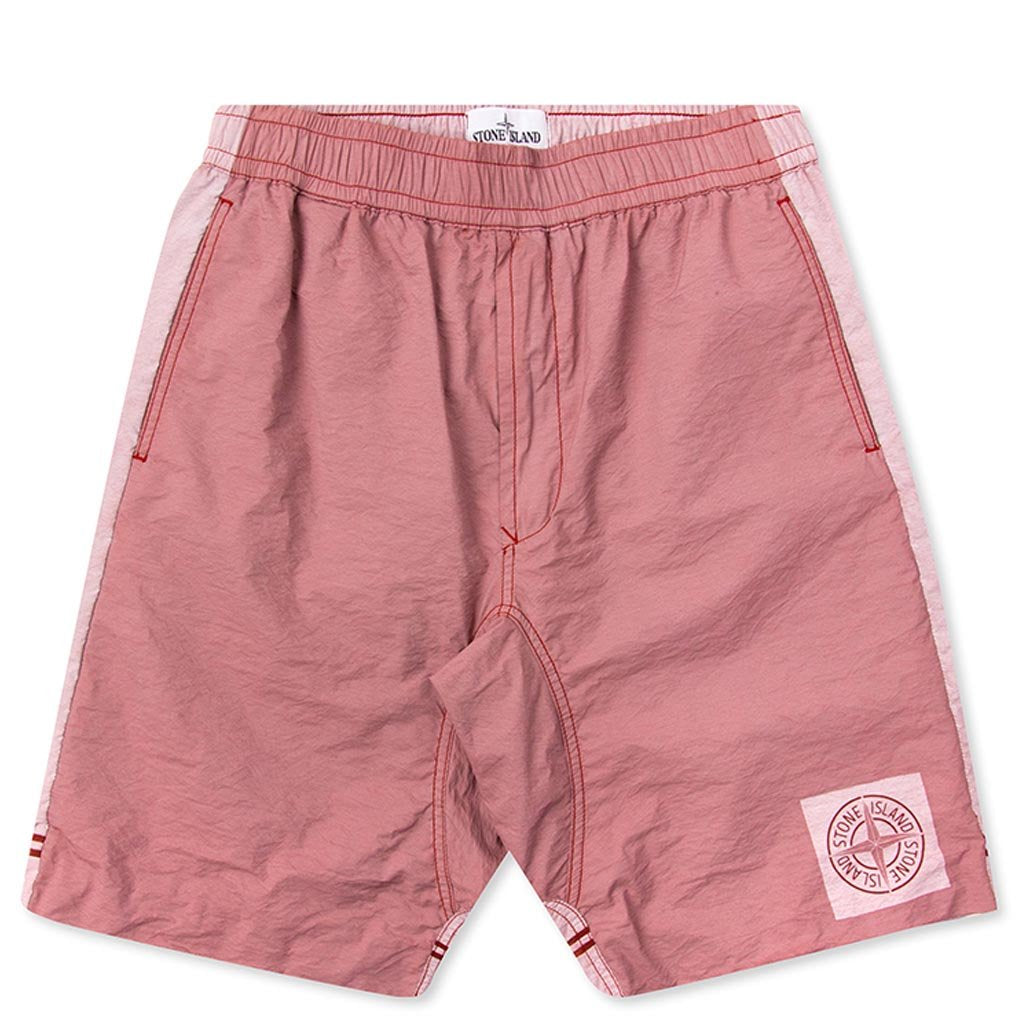 Nylon Metal Placcato Bermuda Short - Brick Red