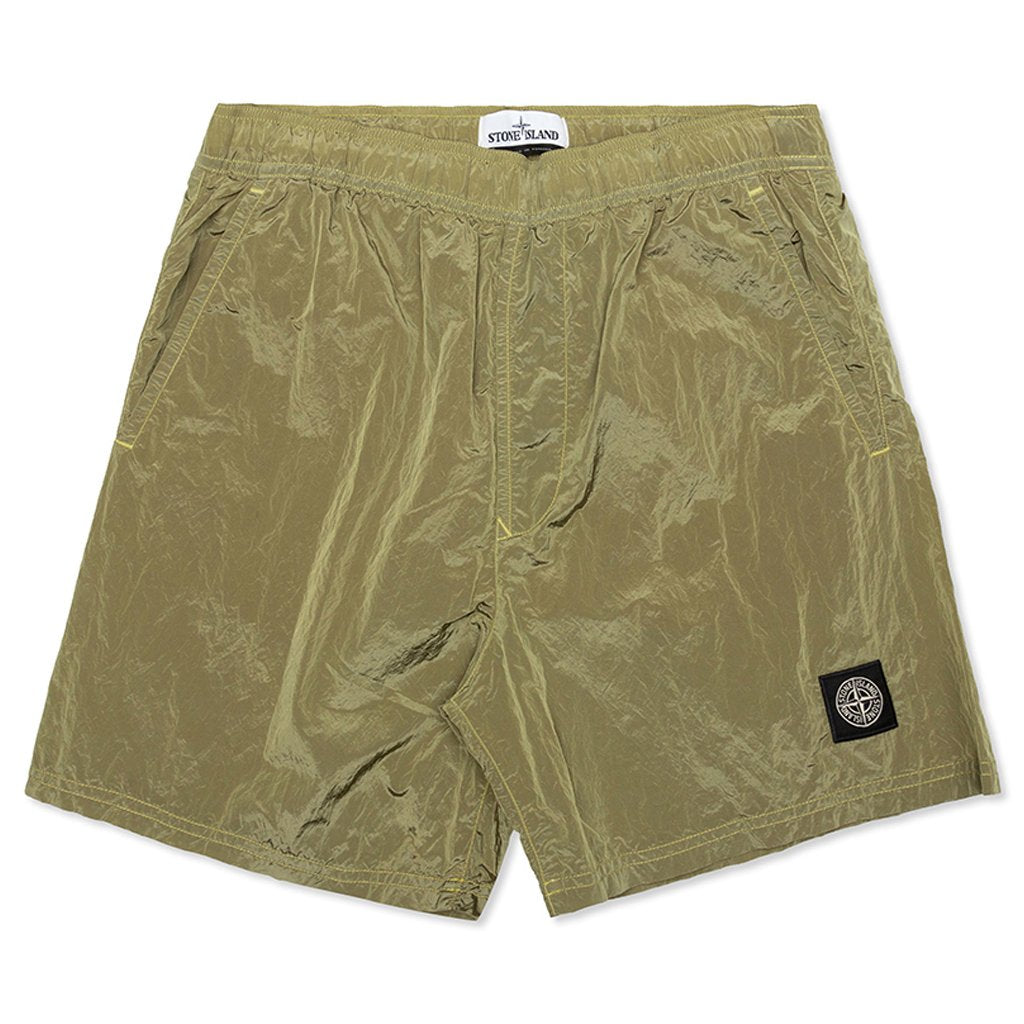 Nylon Metal Shorts - Dark Beige