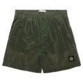 Nylon Metal Shorts - Olive Green