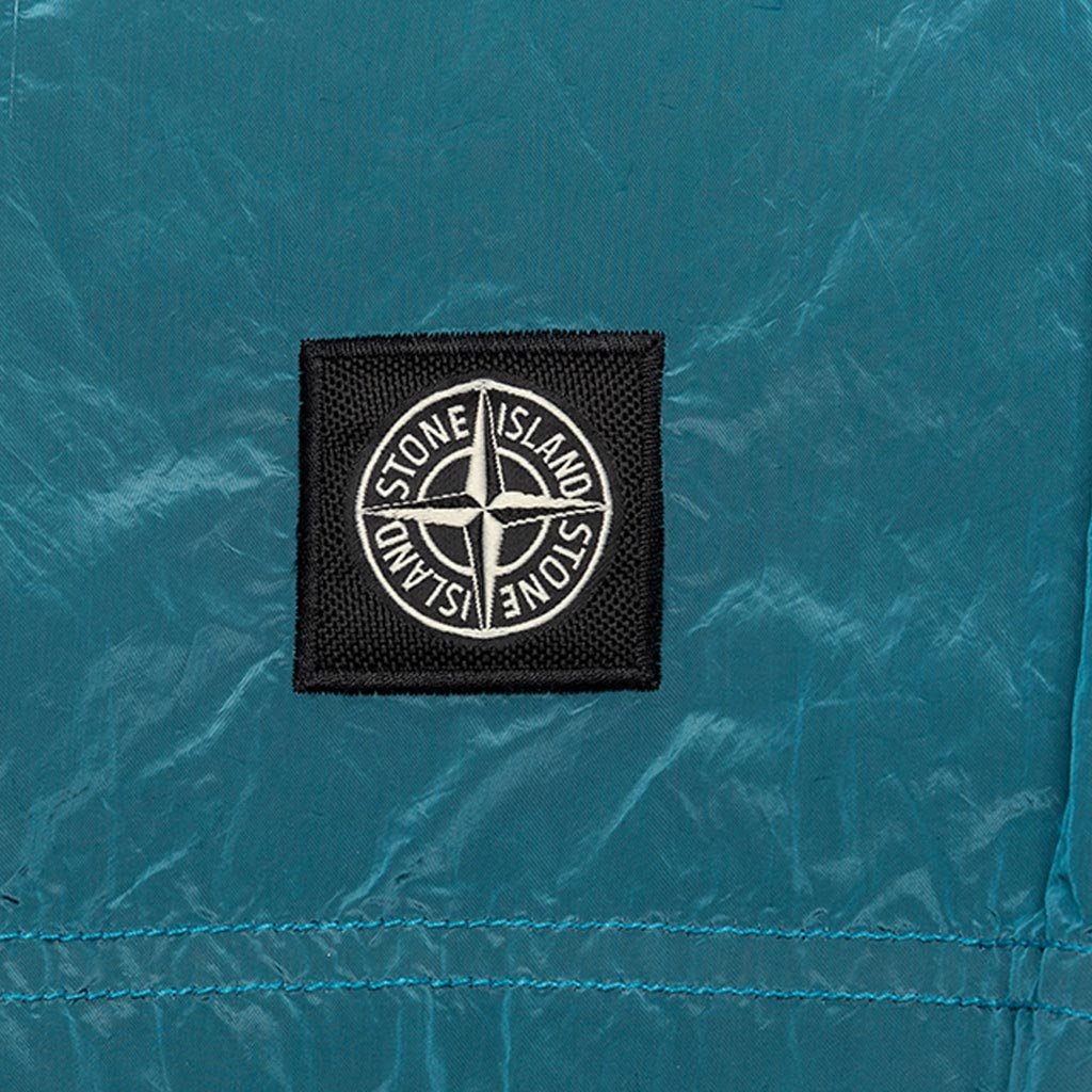 Nylon Metal Shorts - Turquoise