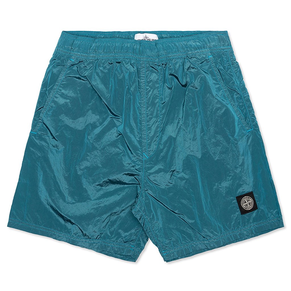 Nylon Metal Shorts - Turquoise