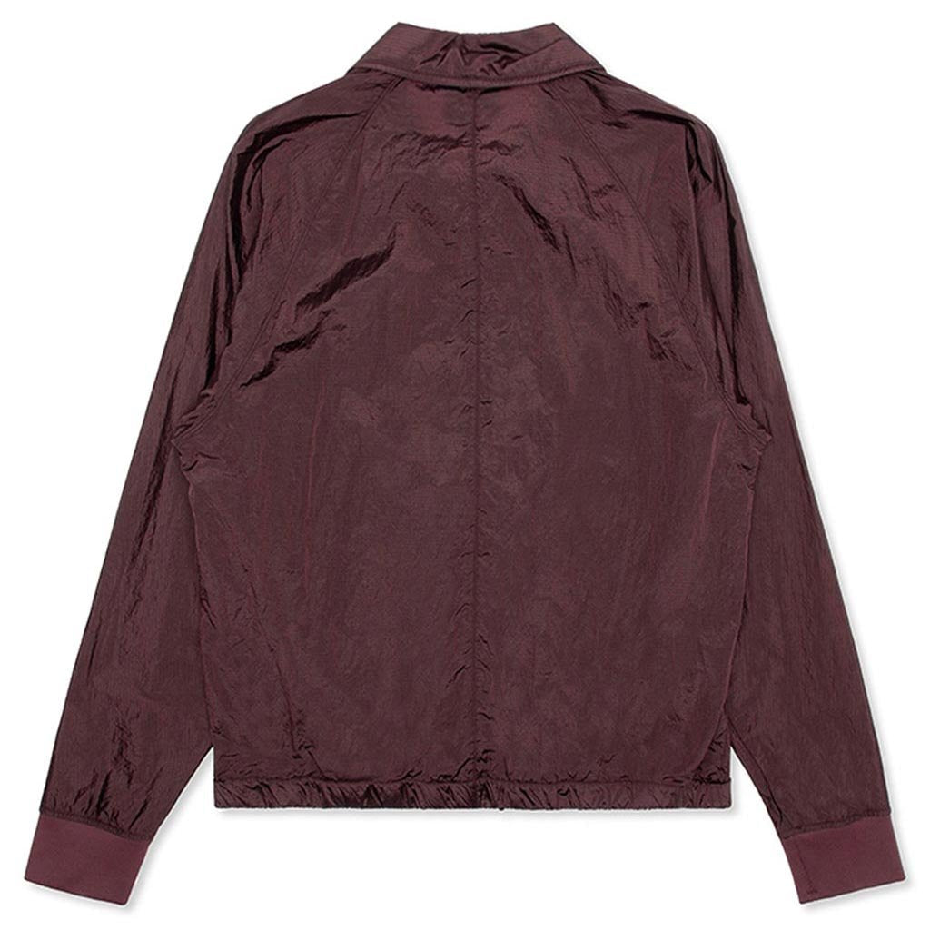 Nylon Metal Smock - Dark Burgundy